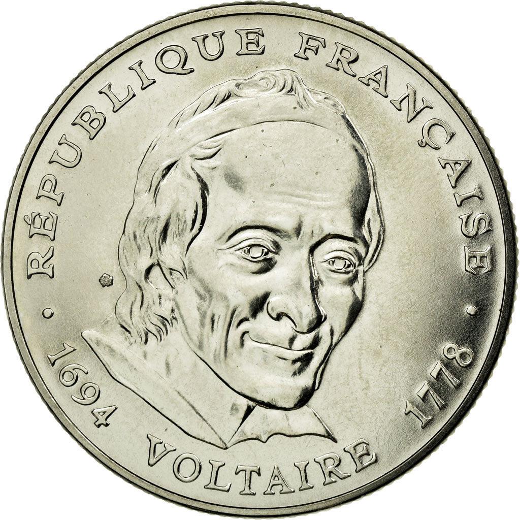 Coin, France, Voltaire, 5 Francs, 1994, Paris, ESSAI, MS(63), Nickel, KM:1063