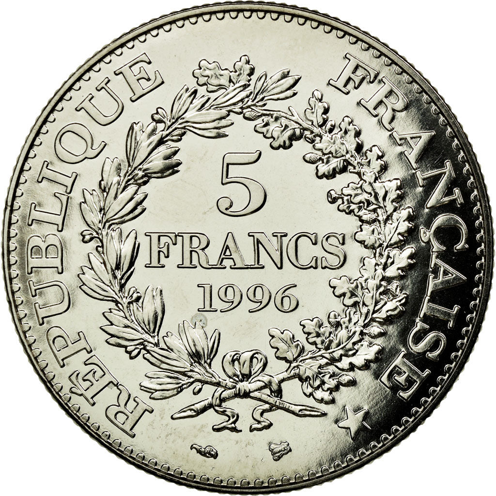 Monnaie, France, Hercule, 5 Francs, 1996, Paris, ESSAI, SPL, Nickel