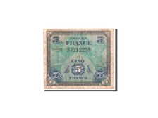 France, Allies, 5 Francs, 1944, KM:115a