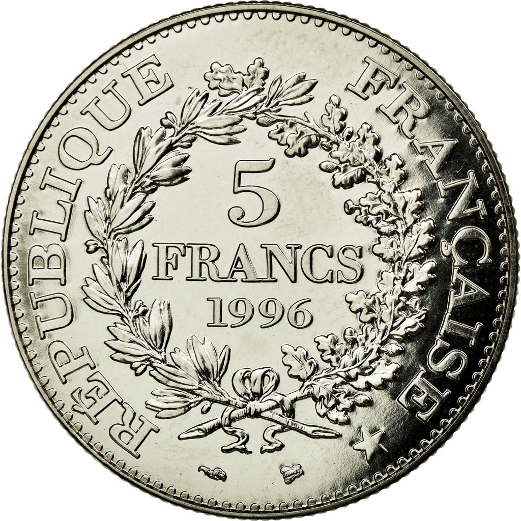 Moneta, Francia, Hercule, 5 Francs, 1996, Paris, ESSAI, SPL, Nichel, KM:1155