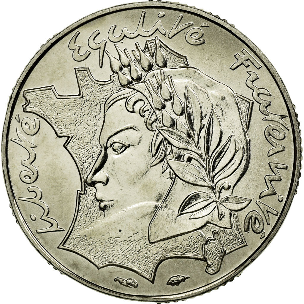 Coin, France, Jimenez, 10 Francs, 1986, Paris, ESSAI, MS(63), Nickel, KM:E132