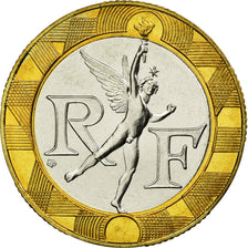 Coin, France, Génie, 10 Francs, 1988, Paris, ESSAI, MS(63), Bi-Metallic