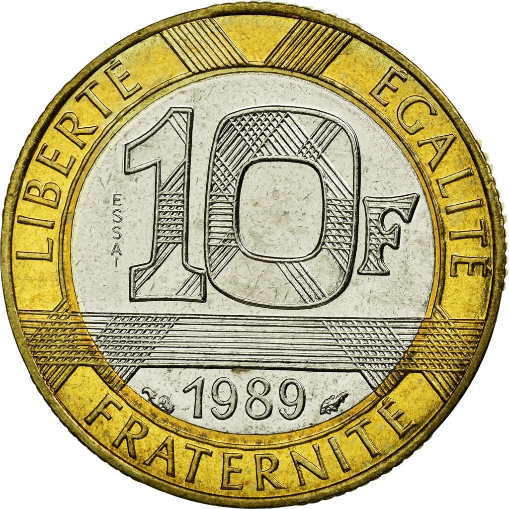 Monnaie, France, Montesquieu, 10 Francs, 1989, Paris, ESSAI, SPL, Bi-Metallic