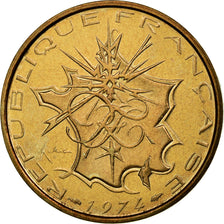Coin, France, Mathieu, 10 Francs, 1974, Paris, ESSAI, MS(63), Nickel-brass