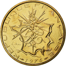 Coin, France, Mathieu, 10 Francs, 1974, Paris, ESSAI, MS(63), Nickel-brass