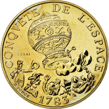 Coin, France, La conquête, 10 Francs, 1983, Paris, ESSAI, MS(63)