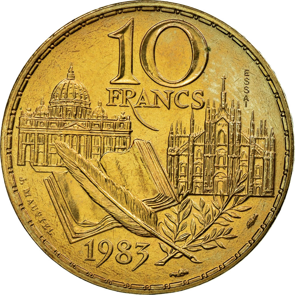 Münze, Frankreich, Stendhal, 10 Francs, 1983, Paris, ESSAI, UNZ, Nickel-Bronze