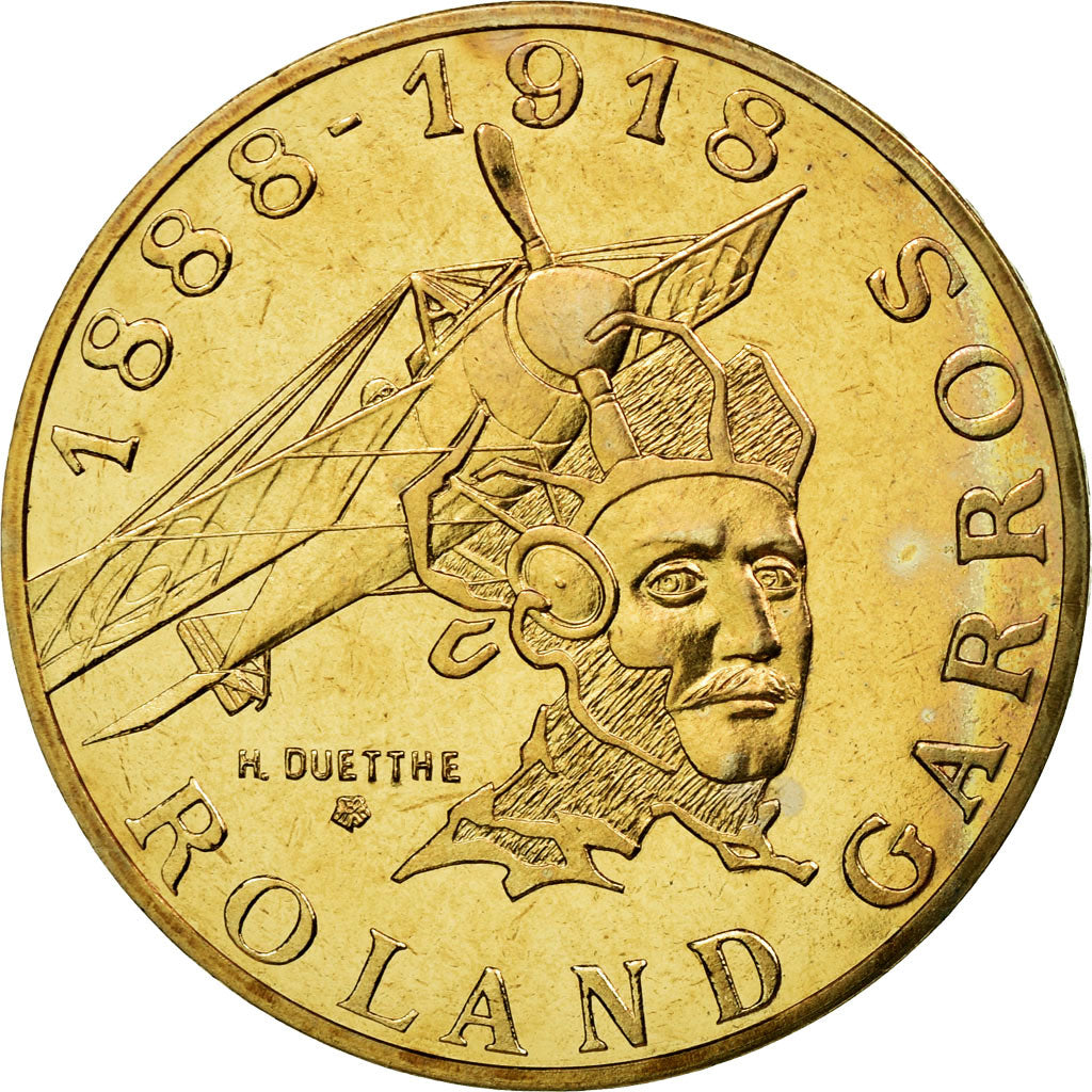 Coin, France, Roland Garros, 10 Francs, 1988, Paris, ESSAI, MS(63)