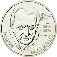 Coin, France, André Malraux, 100 Francs, 1997, Paris, ESSAI, MS(63), Silver