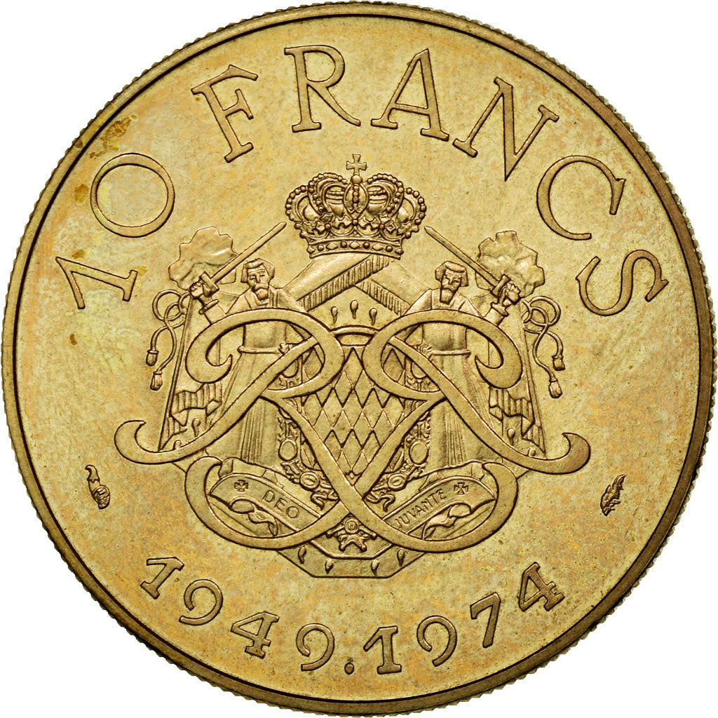 Coin, Monaco, Rainier III, 10 Francs, 1974, Paris, ESSAI, MS(63)