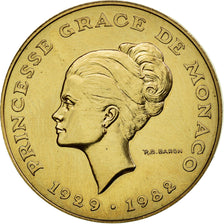 Coin, Monaco, Grace de Monaco, 10 Francs, 1982, Paris, ESSAI, MS(63)
