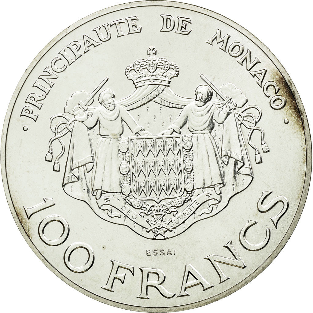 Coin, Monaco, Rainier III et Albert, 100 Francs, 1982, Paris, ESSAI, MS(60-62)