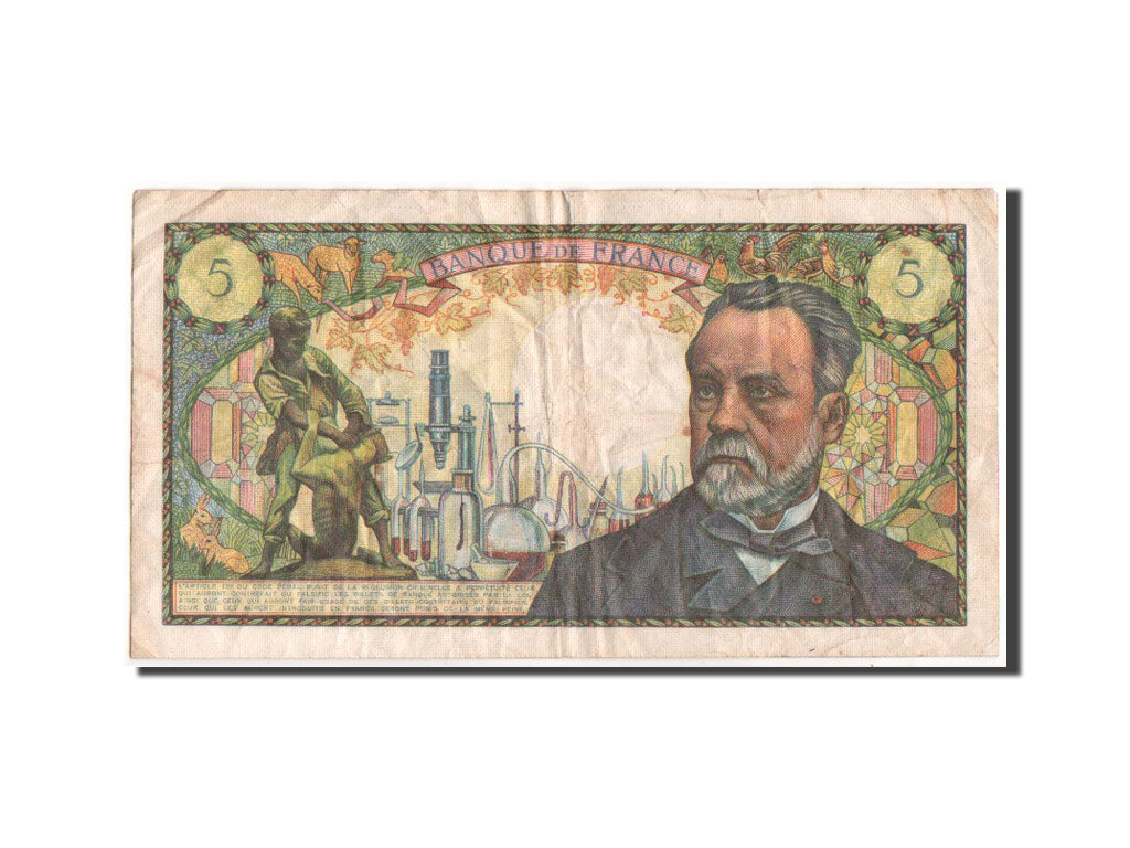 France, 5 Francs Pasteur, 7.12.1967, KM:146b