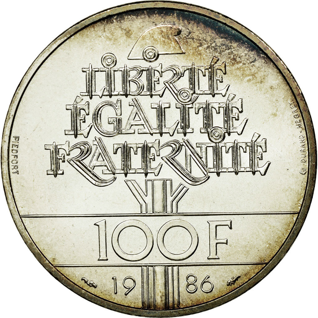 Monnaie, France, Statue de la Liberté, 100 Francs, 1986, Paris, Piéfort, SPL
