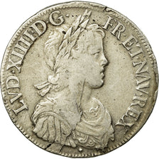 Münze, Frankreich, Louis XIV, Écu à la mèche longue, Ecu, 1652, Aix, S+
