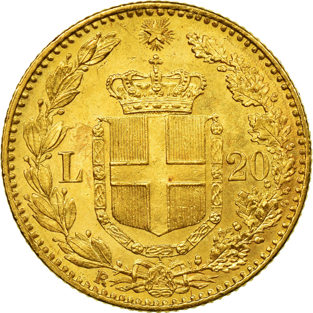 Monnaie, Italie, Umberto I, 20 Lire, 1881, Rome, SUP, Or, KM:21