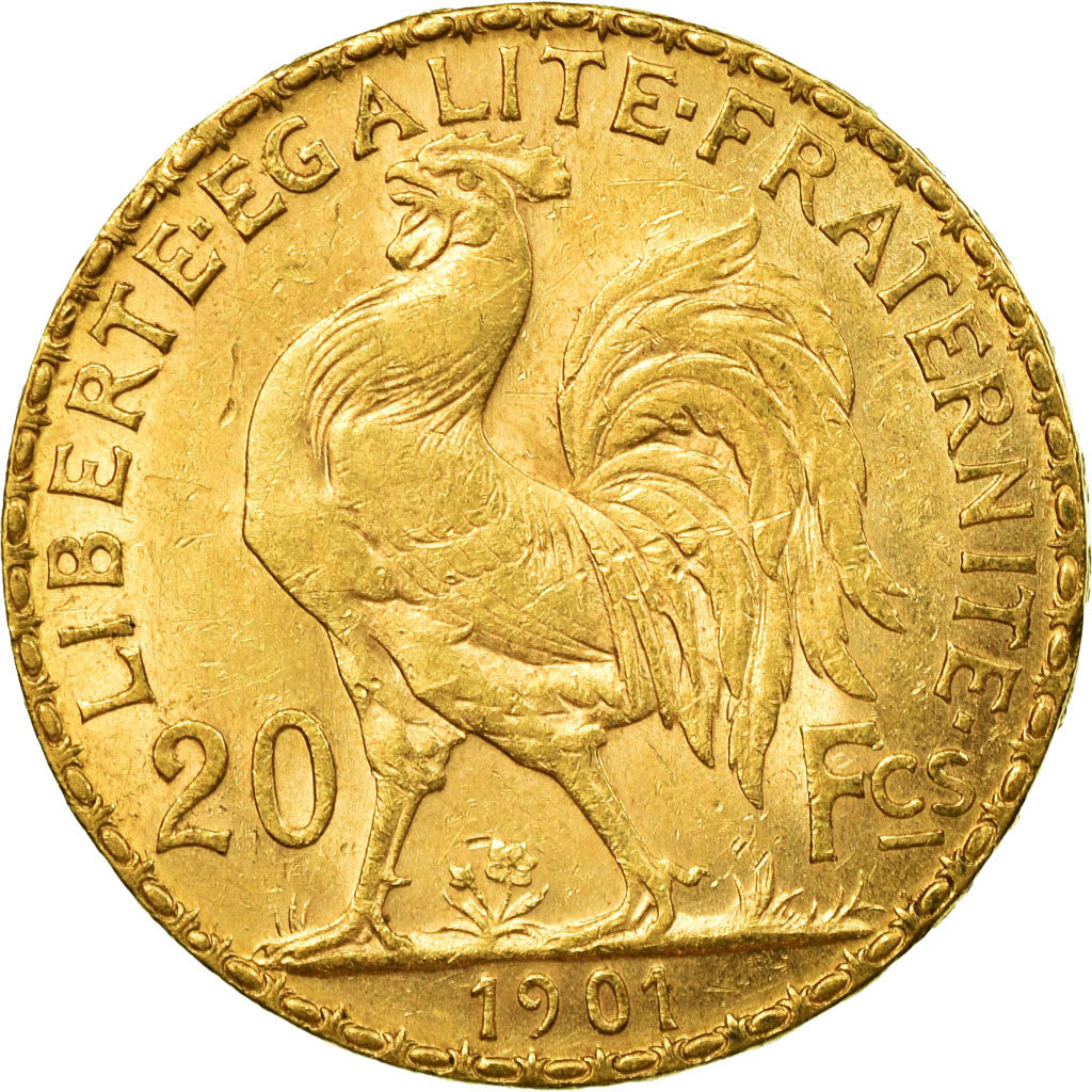 Coin, France, Marianne, 20 Francs, 1901, Paris, EF(40-45), Gold, KM:847