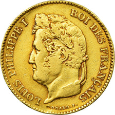 Münze, Frankreich, Louis-Philippe, 40 Francs, 1834, Bayonne, SS, Gold,KM 747.3