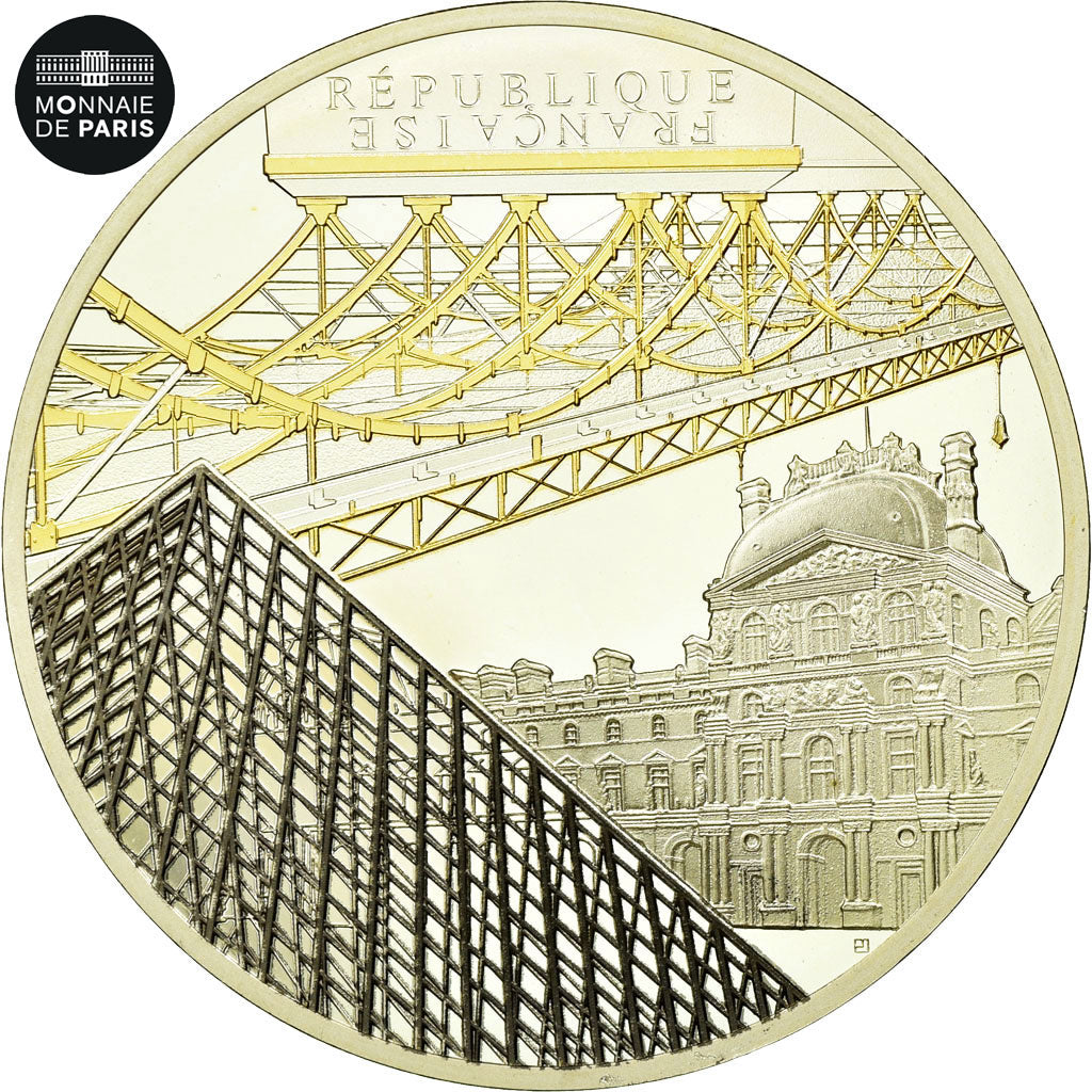 France, Monnaie de Paris, 10 Euro, UNESCO - Louvre, 2018, Argent