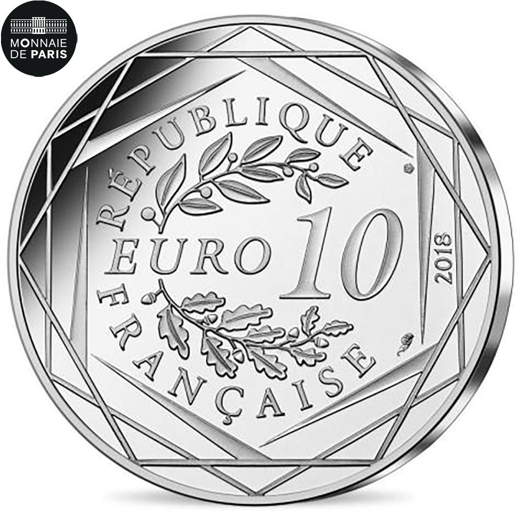France, Monnaie de Paris, 10 Euro, La France - Championne du Monde, 2018, Silver