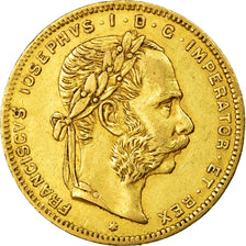 Munten, Oostenrijk, Franz Joseph I, 8 Florins-20 Francs, 1877, ZF, Goud, KM:2269