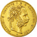 Moeda, Áustria, Franz Joseph I, 8 Florins-20 Francs, 1877, EF(40-45), Dourado