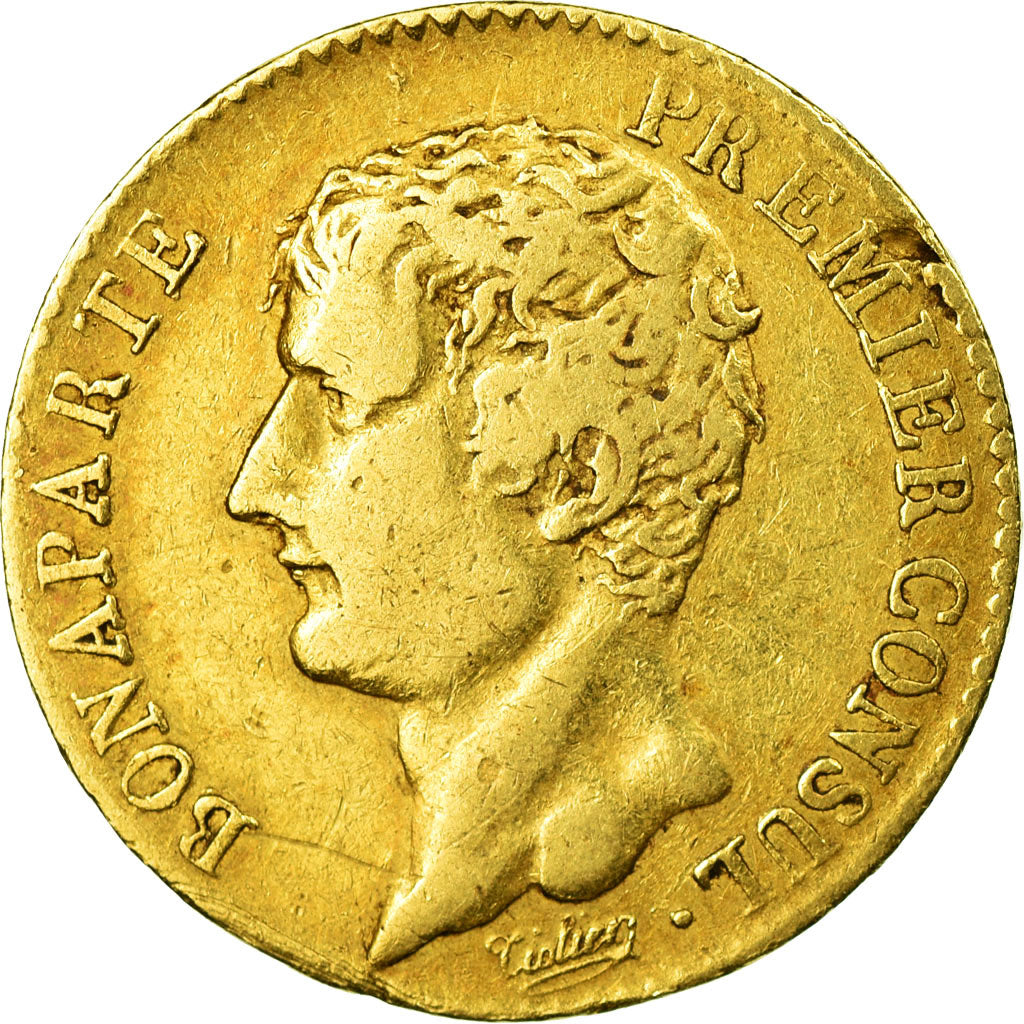 Monnaie, France, Napoléon I, 20 Francs, An XI, Paris, TB+, Or, KM:651