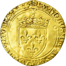 Monnaie, France, Charles VIII, Ecu d'or, Tours, TB+, Or, Duplessy:575