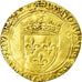 Monnaie, France, Charles VIII, Ecu d'or, Tours, TB+, Or, Duplessy:575