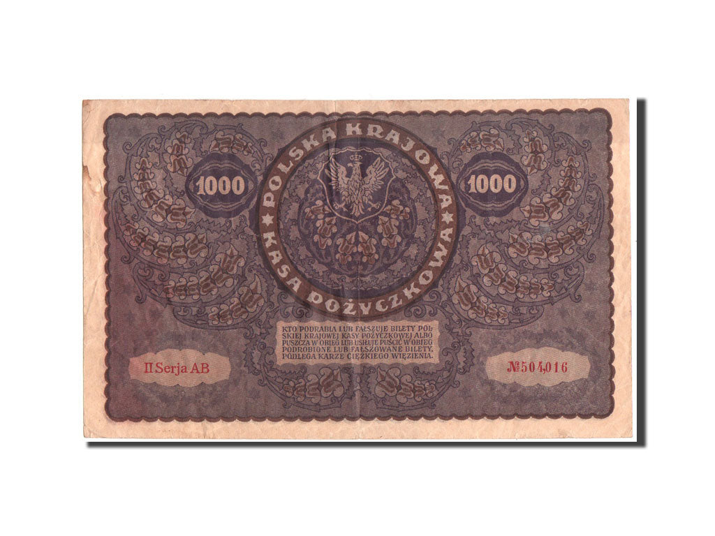 Poland, 1000 Marek, 23.8.1919, KM:29