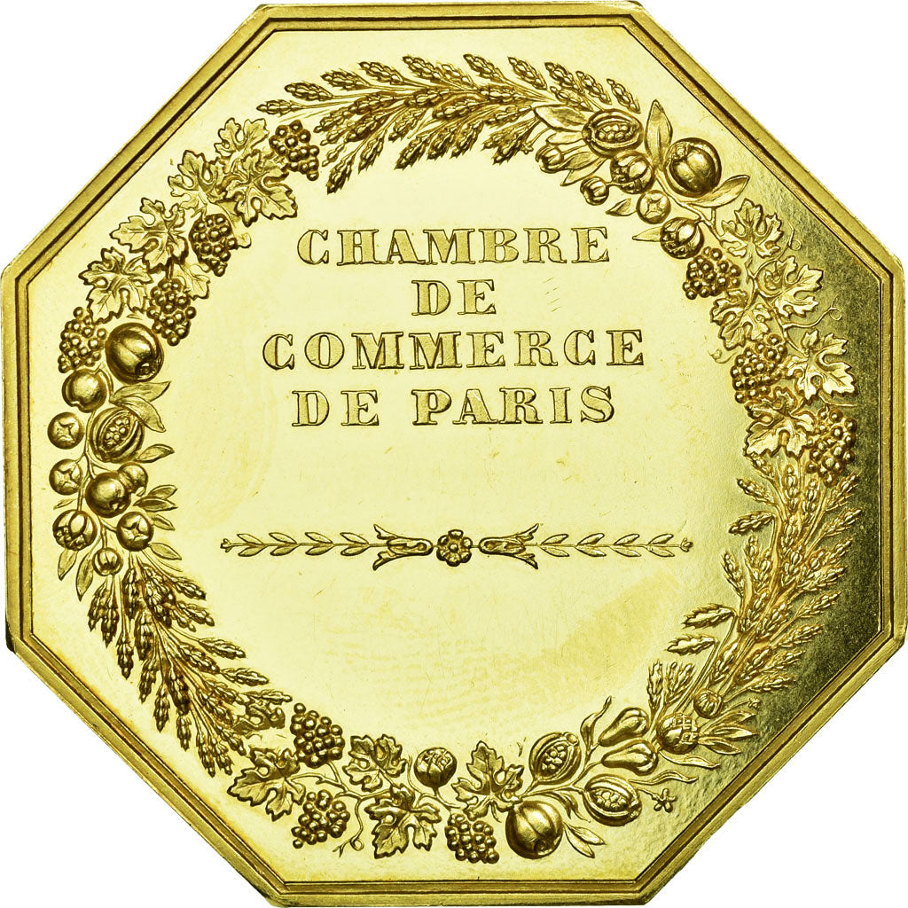 France, Token, Chambre de commerce de Paris, 1982, MS(63), Gold