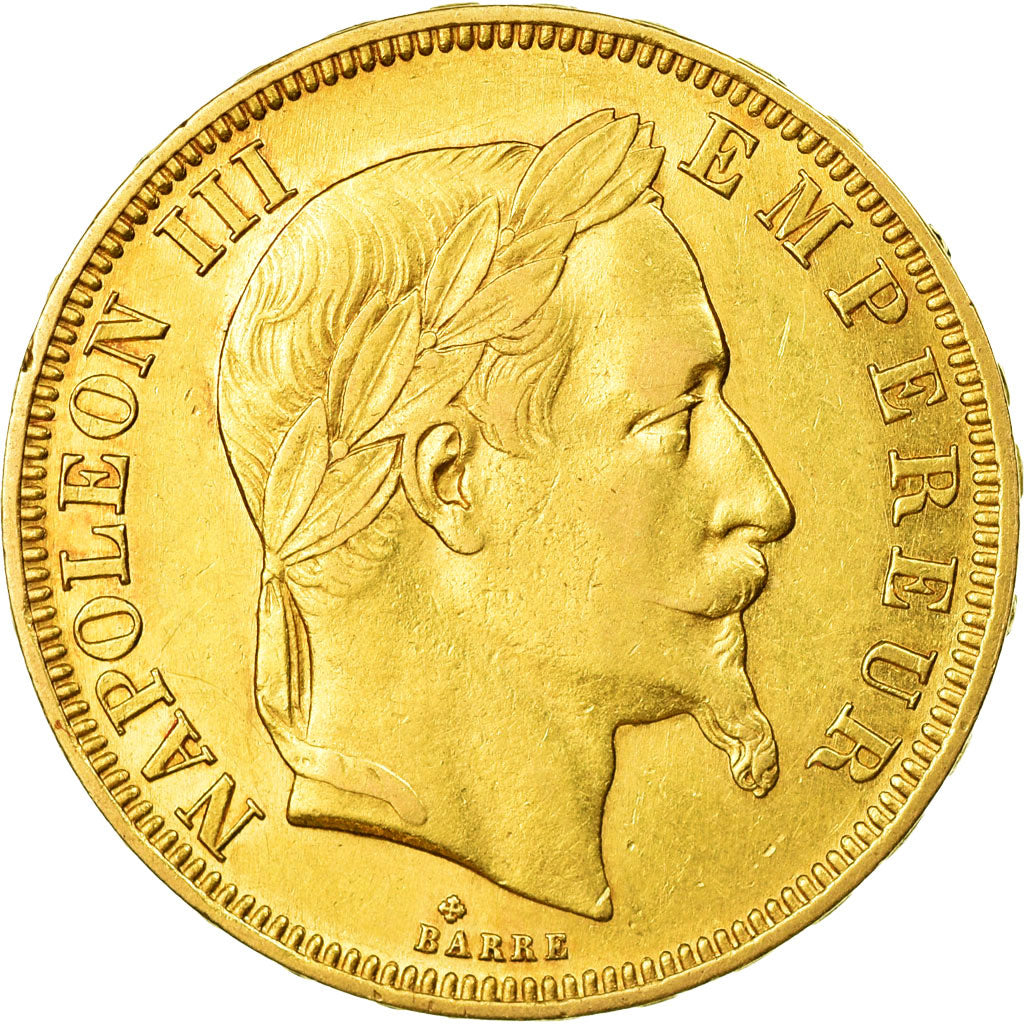 Monnaie, France, Napoleon III, Napoléon III, 50 Francs, 1866, Strasbourg, TTB