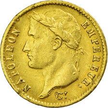 Monnaie, France, Napoléon I, 20 Francs, 1814, Lille, TB+, Or, Gadoury:1025