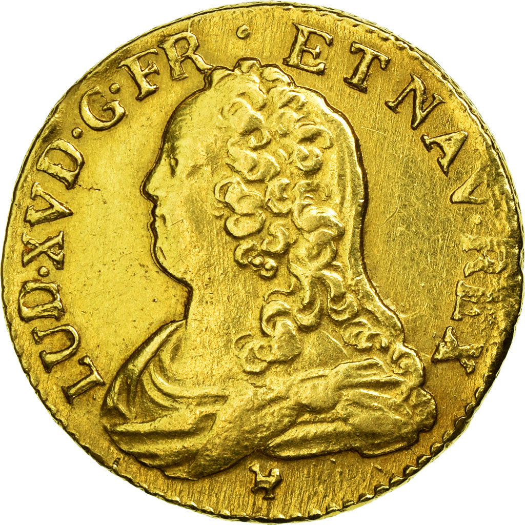 Monnaie, France, Louis XV, Louis d'or aux lunettes, Louis d'Or, 1727
