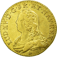Moneta, Francia, Louis XV, Louis d'or aux lunettes, Louis d'Or, 1727, Lyon, BB