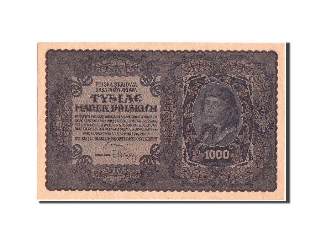 Pologne, 1000 Marek, 23.8.1919, KM:29