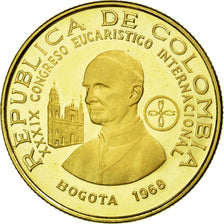 Coin, Colombia, 100 Pesos, 1968, MS(63), Gold, KM:231