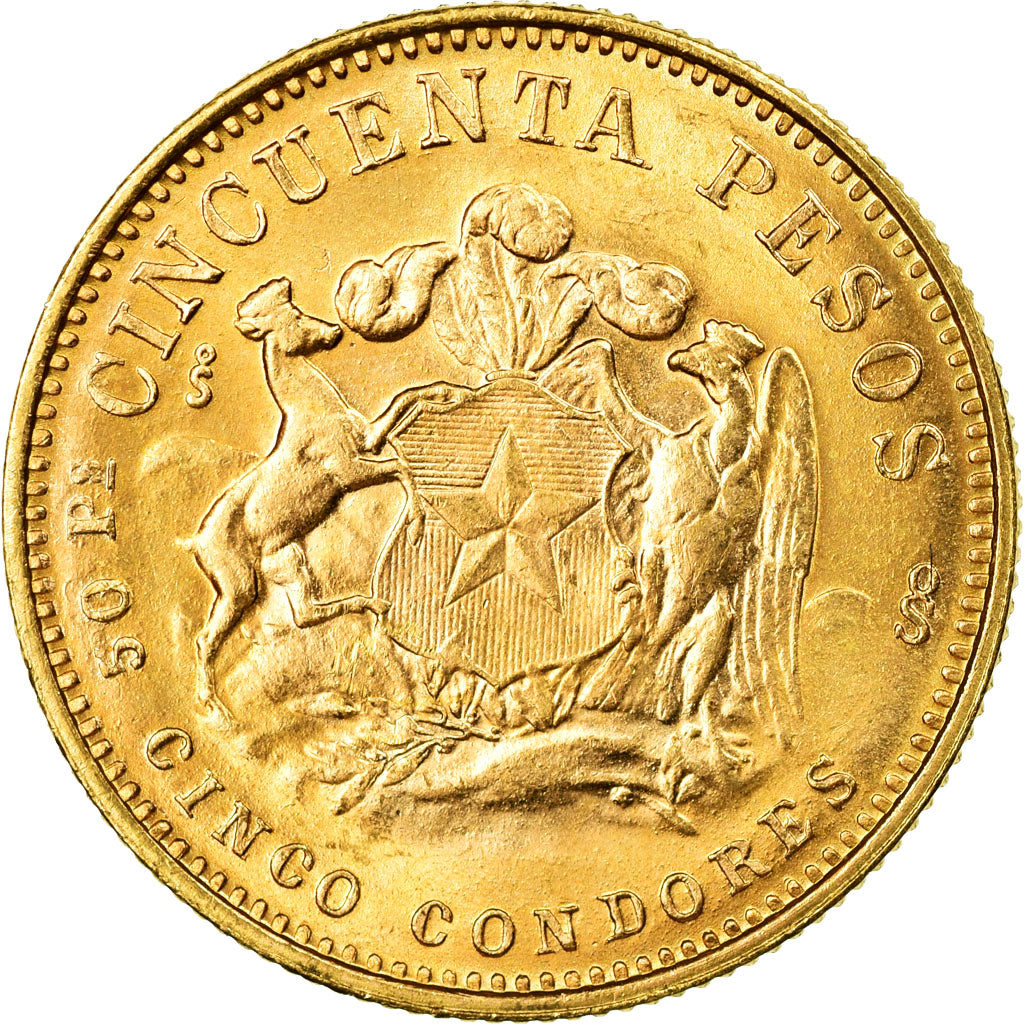 Münze, Chile, 50 Pesos, 1973, UNZ, Gold