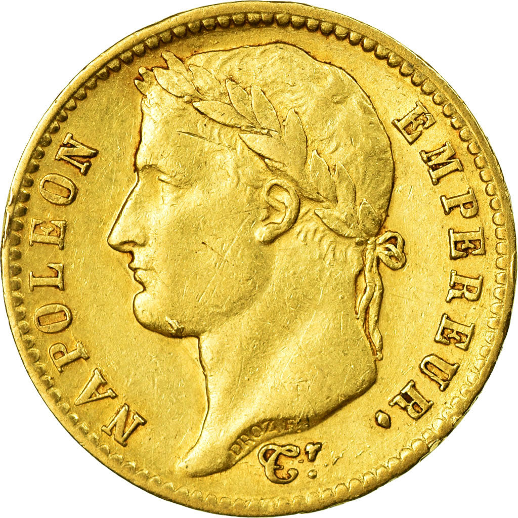 Coin, France, Napoléon I, 20 Francs, 1814, Paris, EF(40-45), Gold, KM:695.1