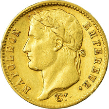 Coin, France, Napoléon I, 20 Francs, 1814, Paris, EF(40-45), Gold, KM:695.1