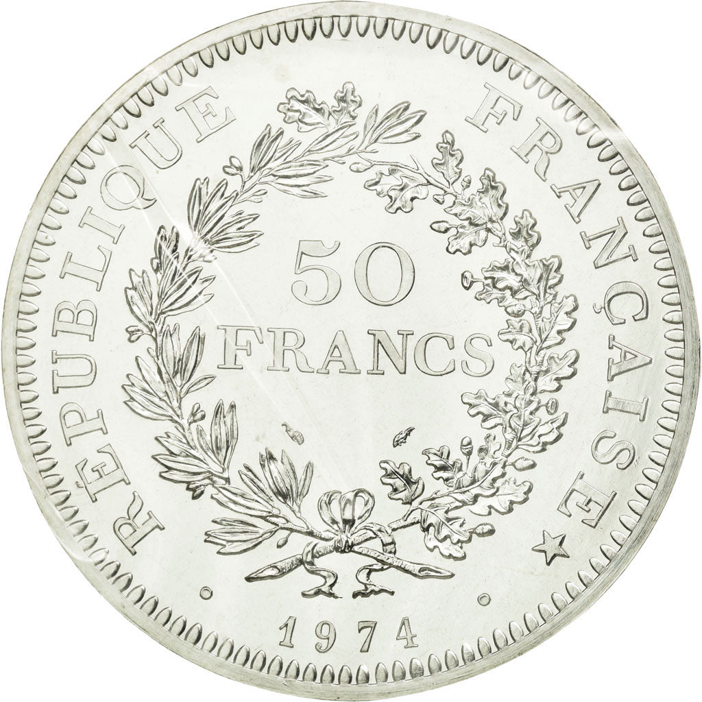 Coin, France, Hercule, 50 Francs, 1974, ESSAI, MS(65-70), Silver, KM:E117