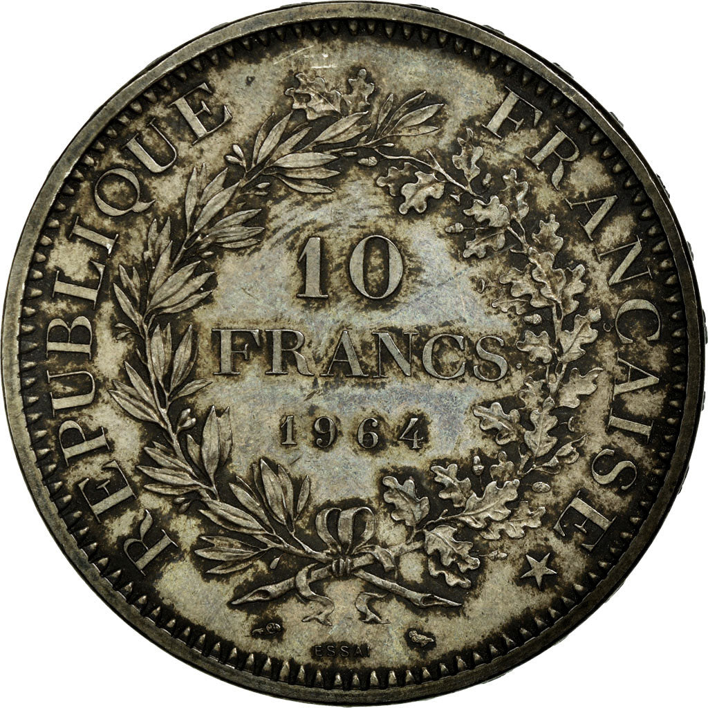 Coin, France, Hercule, 10 Francs, 1964, ESSAI, AU(55-58), Silver, KM:E111