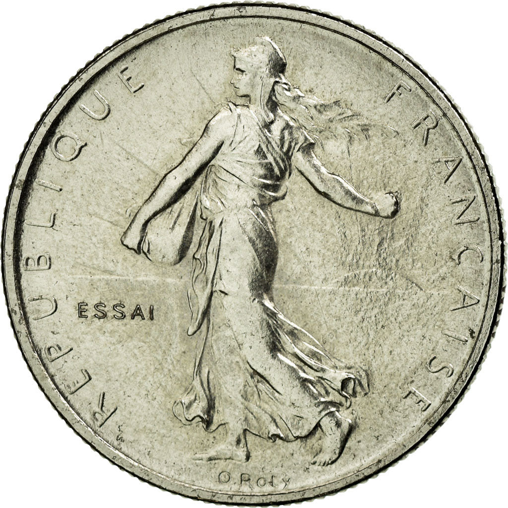 Coin, France, Semeuse, 1/2 Franc, 1965, Paris, ESSAI, MS(60-62), Nickel
