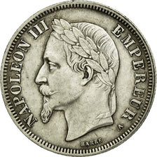 Munten, Frankrijk, Napoleon III, Napoléon III, 2 Francs, 1869, Paris, ZF+