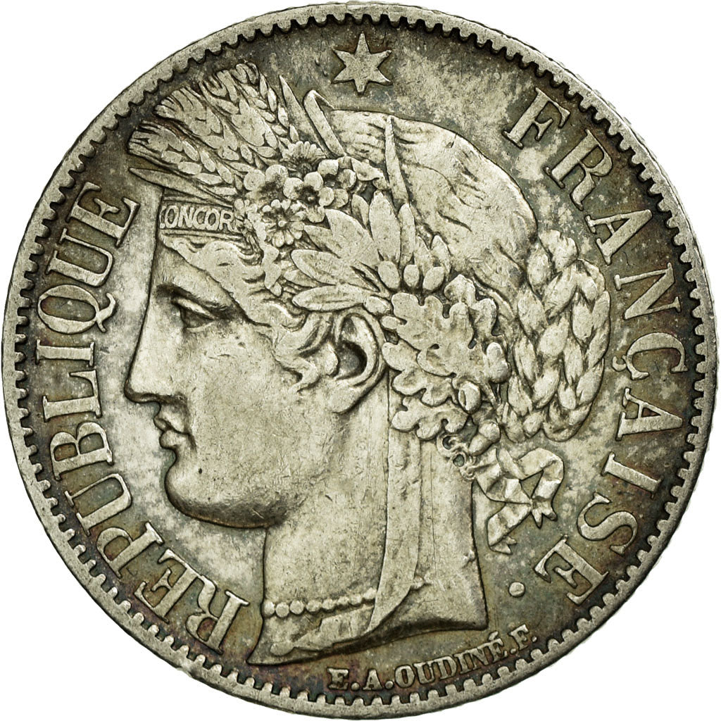 Coin, France, Cérès, Franc, 1850, Paris, EF(40-45), Silver, KM:759.1