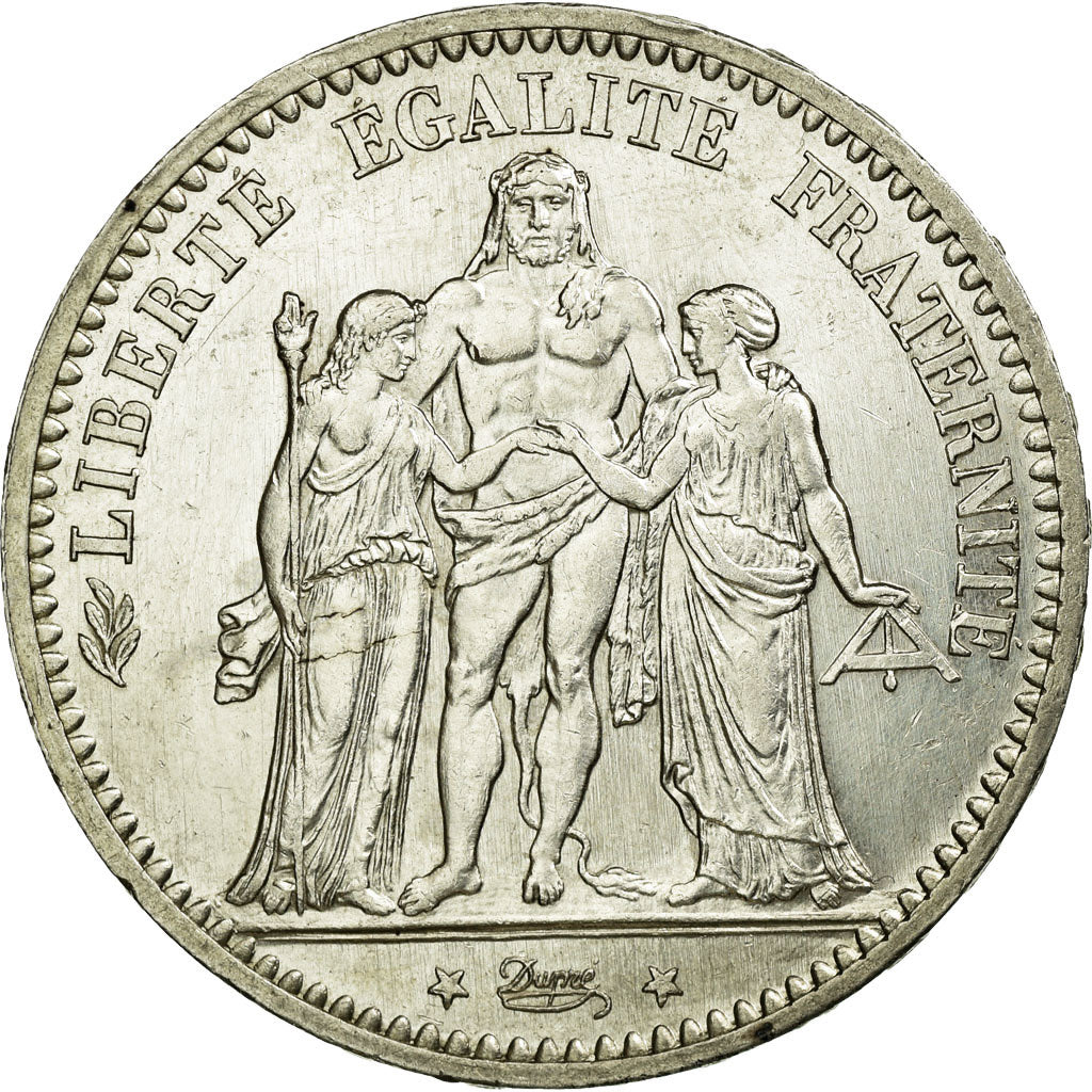 Coin, France, Hercule, 5 Francs, 1874, Paris, MS(60-62), Silver, KM:820.1