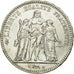 Coin, France, Hercule, 5 Francs, 1876, Paris, MS(60-62), Silver, KM:820.1