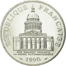 Coin, France, Panthéon, 100 Francs, 1990, Paris, AU(55-58), Silver, KM:951.1