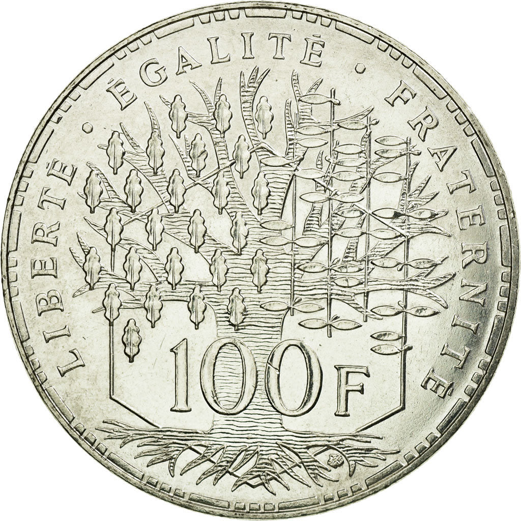 Coin, France, Panthéon, 100 Francs, 1995, Paris, MS(60-62), Silver, KM:951.1