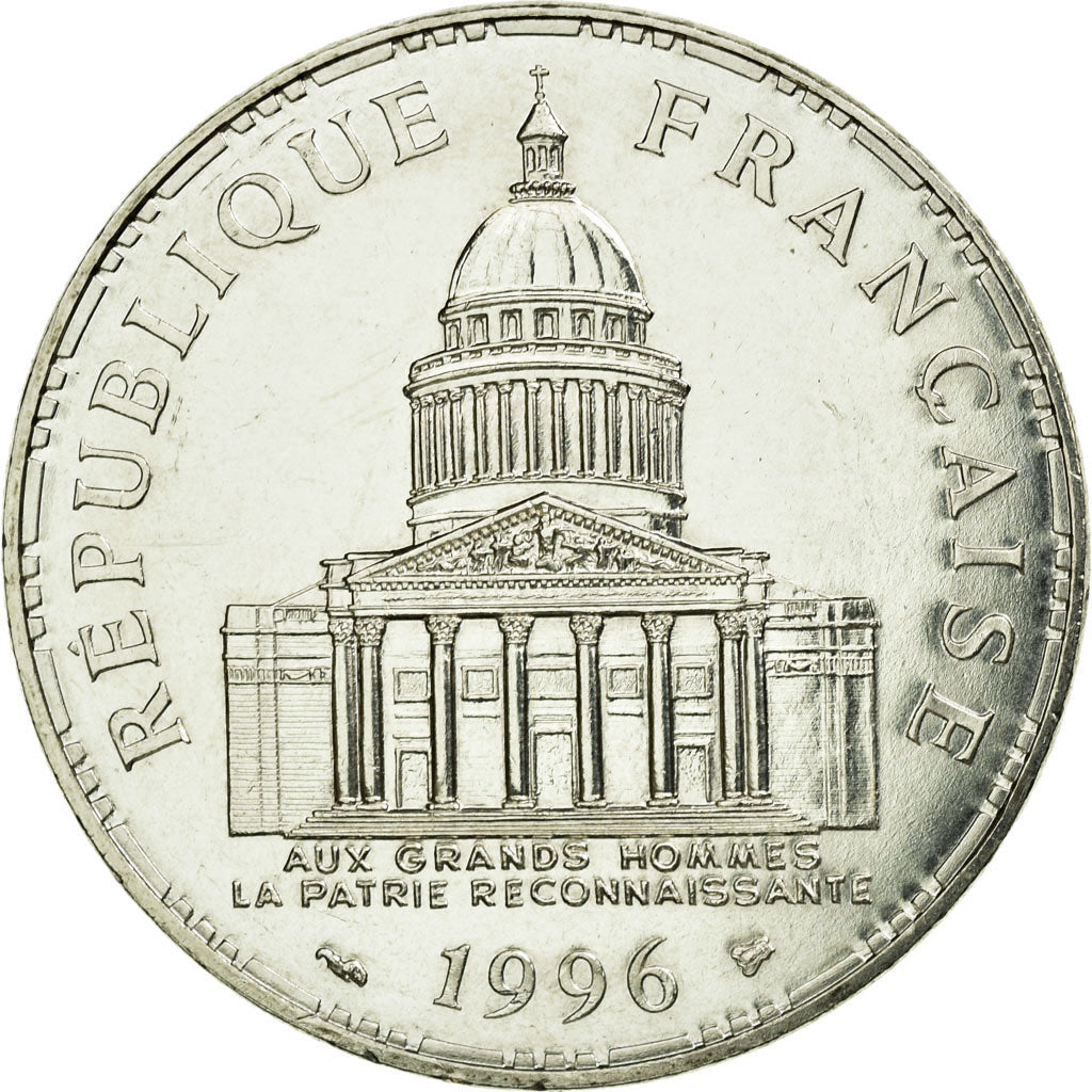 Coin, France, Panthéon, 100 Francs, 1996, Paris, AU(55-58), Silver, KM:951.1